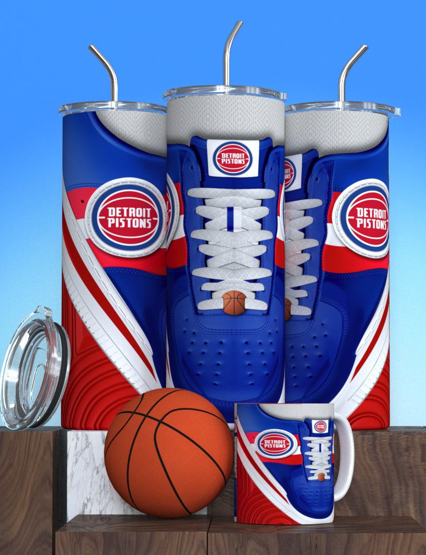 NBA-Inspired Team Collection Stainless Steel Tumblers with Lid and Straw