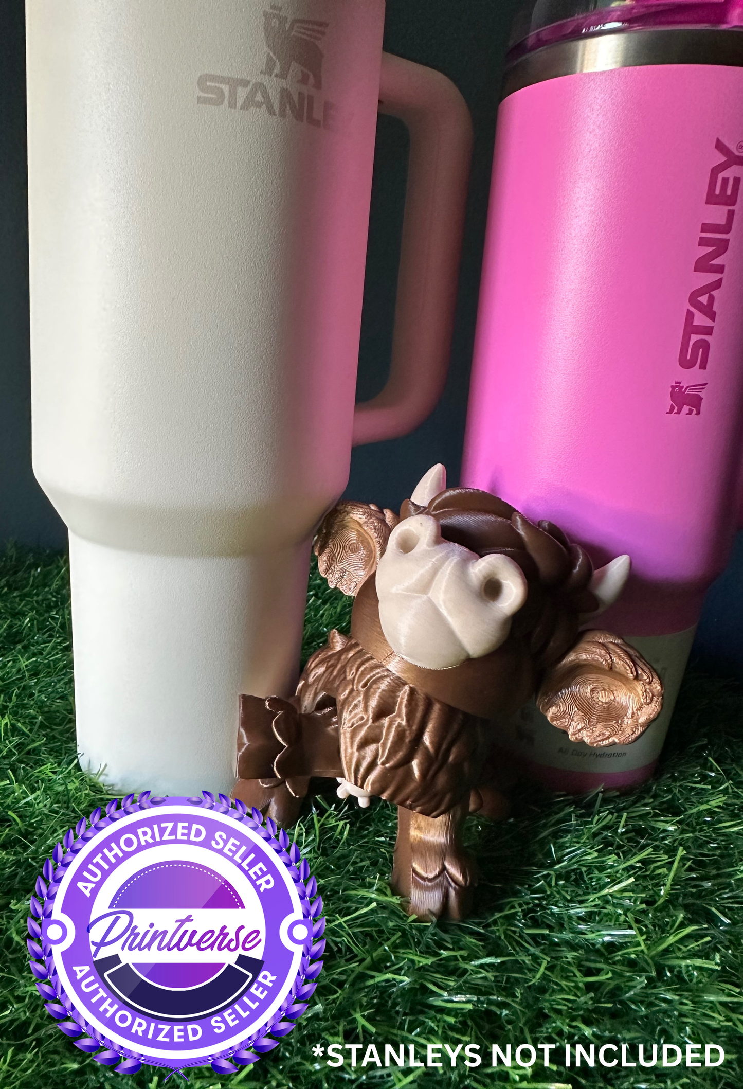 Highland Cow Buddy – Handmade 3D Printed Desk Companion