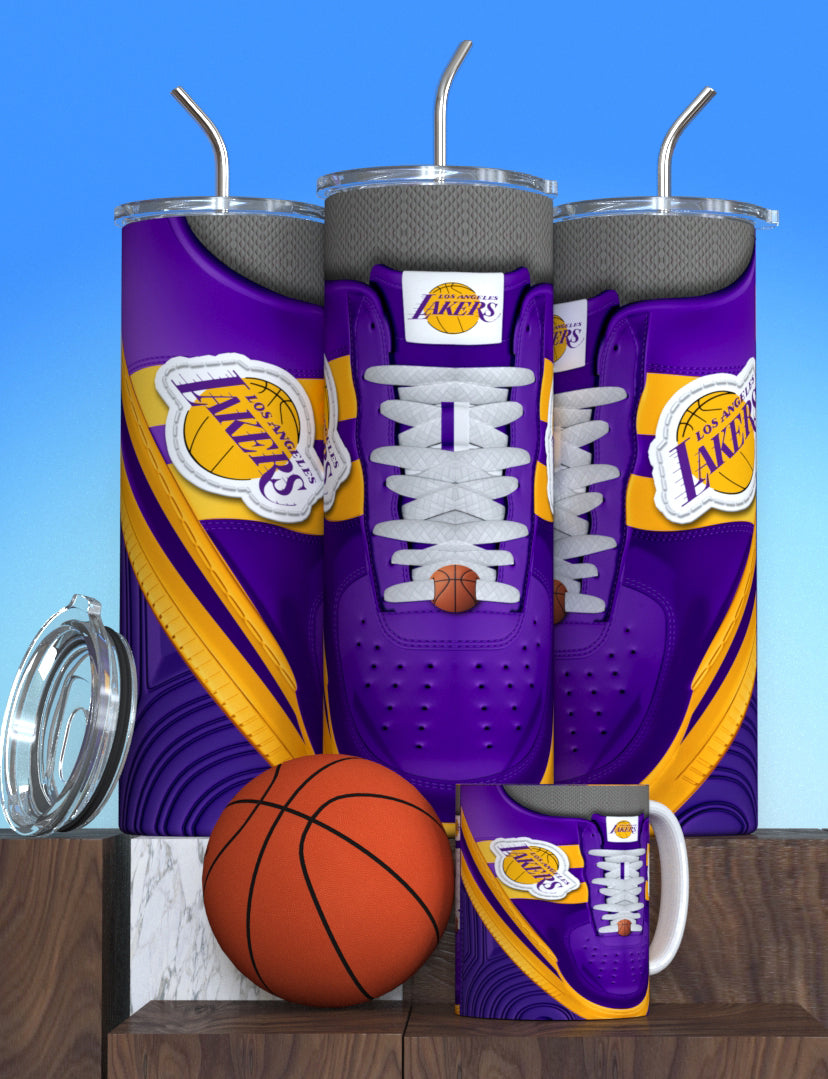 NBA-Inspired Team Collection Stainless Steel Tumblers with Lid and Straw