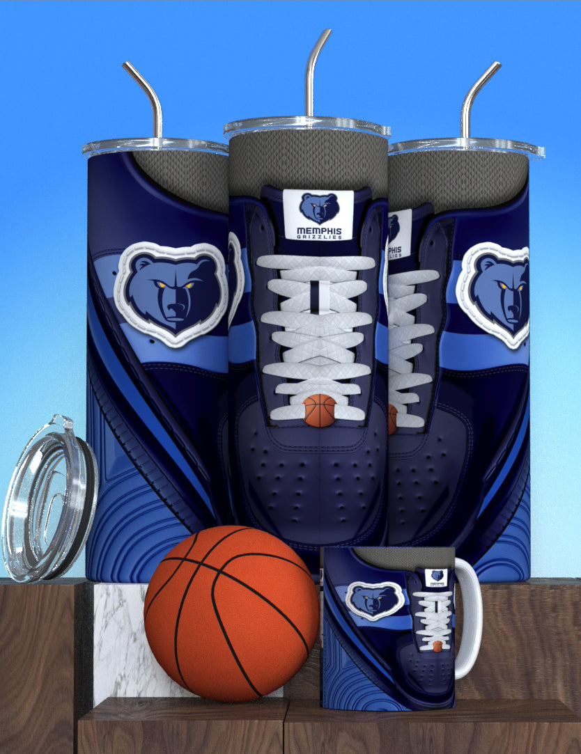 NBA-Inspired Team Collection Stainless Steel Tumblers with Lid and Straw