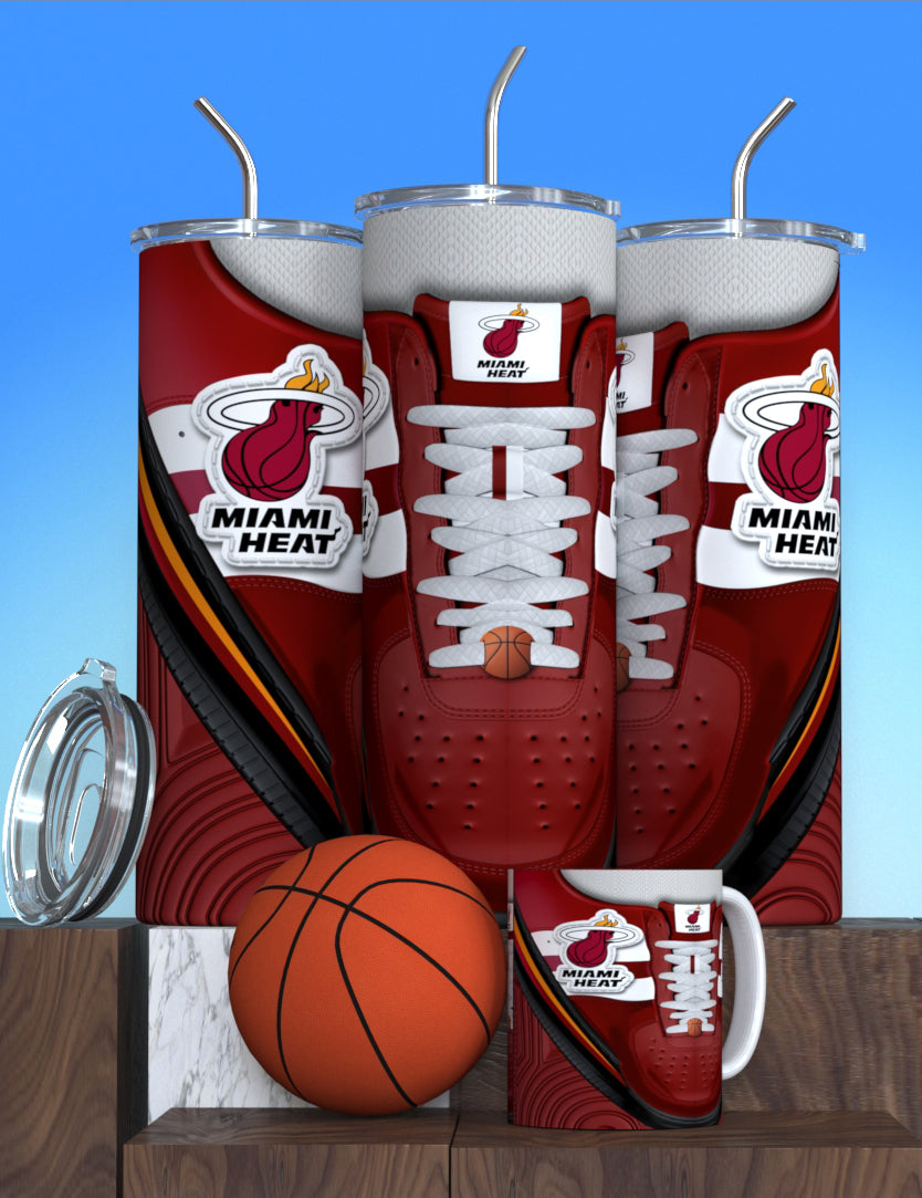 NBA-Inspired Team Collection Stainless Steel Tumblers with Lid and Straw