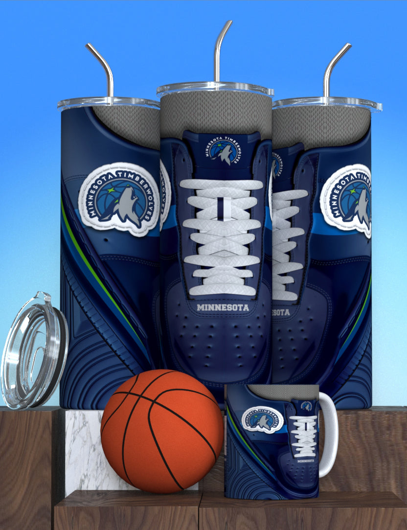 NBA-Inspired Team Collection Stainless Steel Tumblers with Lid and Straw