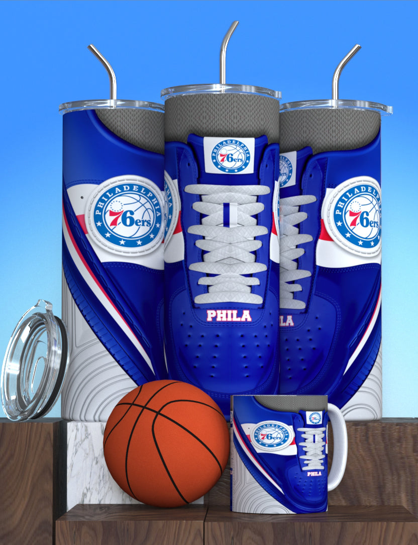 NBA-Inspired Team Collection Stainless Steel Tumblers with Lid and Straw