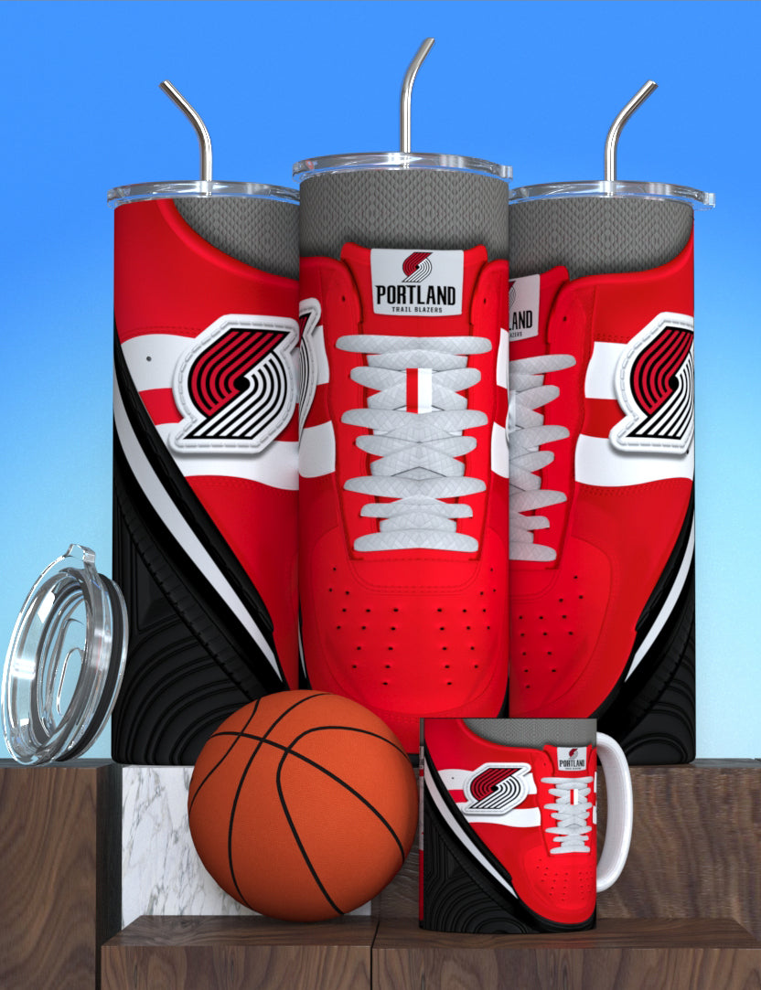 NBA-Inspired Team Collection Stainless Steel Tumblers with Lid and Straw