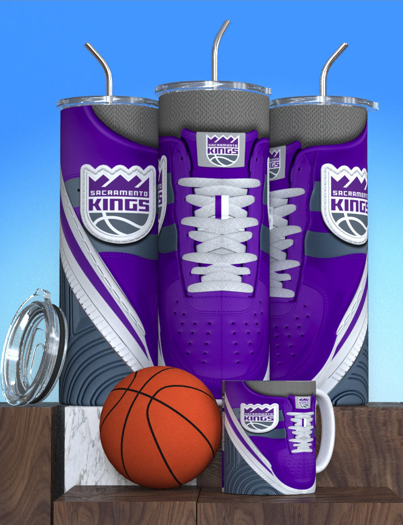 NBA-Inspired Team Collection Stainless Steel Tumblers with Lid and Straw