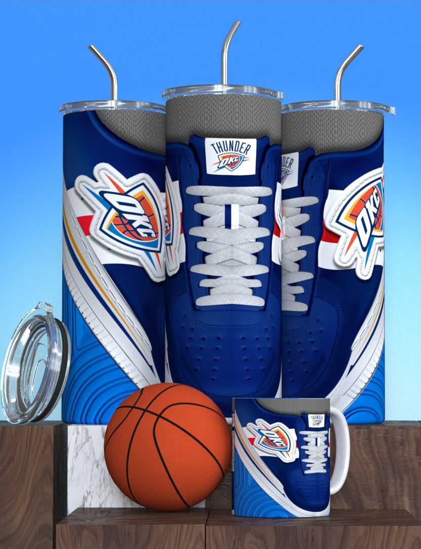 NBA-Inspired Team Collection Stainless Steel Tumblers with Lid and Straw