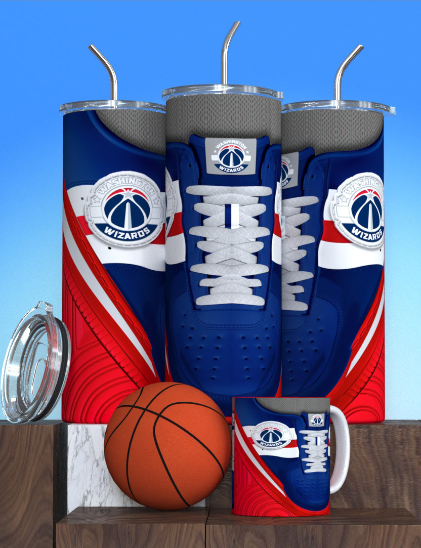 NBA-Inspired Team Collection Stainless Steel Tumblers with Lid and Straw